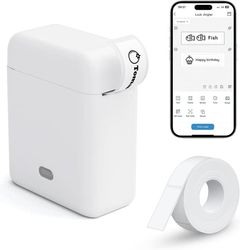 etikettmaskin, Bluetooth-etikettmaskin, termisk etikettskrivare, självhäftande etikettmaskin, bläckfri, organisering hemma, i skolan och på kontoret