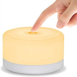 stykke baby natlampe, mini genopladelig berøringslys, trådløst dæmpbart LED-lys, velegnet til soveværelse og amning