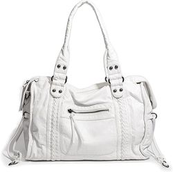 Väska i PU-läderlook - Handväska med stor kapacitet - Damväska - Damtygväska - Vintage Shopper Bag - Y2K Axelväska - Vardagsväska