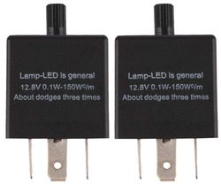 2st LED Blinkrelä 3-stift CF13 JL-02 EP34 Bilblinkrelä Justerbart Blinkrelä