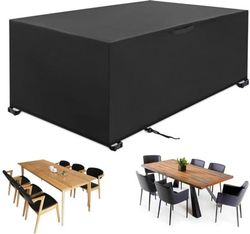 150*90*80CM - Trädgårdsmöbelöverdrag - Skyddsöverdrag för loungemöbler - Vattentätt trädgårdsbänksöverdrag - Svart - 150*90*80CM