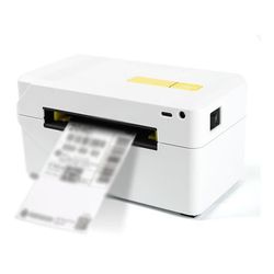 Bluetooth termisk etiketprinter, trådløs 4x6 forsendelsesetiketprinter til virksomheder, kompatibel med Android, iOS og Windows