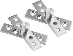 Gångjärn - Rostfritt Stål - Dörrgångjärn - 360 Grader Roterbart Gångjärn - Gångjärn - Dörrgångjärn i Rostfritt Stål - 100x23,7 mm - Silver - 100x23,7 mm - 2 ST
