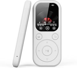 og stemmeoptager – Bærbar musikafspiller med understøttelse op til 128 GB – MP3-afspiller til børn, løb og rejser, HiFi-højttaler