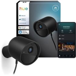 Smart kamera - Philips Hue - Utomhus - Kabelansluten - Nattseende - 2K - Skrivbord - Svart