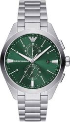 Kronografur - Emporio Armani - AR11480 - Sølv - Genanvendt rustfrit stål - 5 ATM