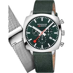 Mondaine MSL.41460.LF.SET Herreur Stort Cushion Sæt 41mm 5ATM