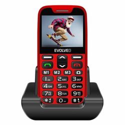 Mobiltelefon - EVOLVEO - EasyPhone XR - Röd - 2,3 tum - 1000 mAh