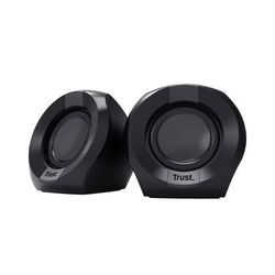 Kompakt PC-højttaler 2.0 - Trust - 8W - USB - 3,5 mm AUX-stik - Kablet lydstyrkekontrol