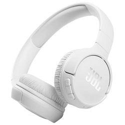 JBL Tune 510 BT - Trådlösa över-ear-hörlurar - JBL Pure Bass-ljud - Bluetooth 5.0 - Upp till 40 timmars batteritid - Vit