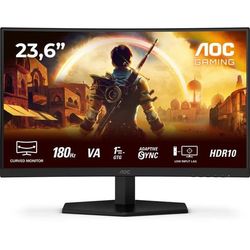 Kurvet gaming PC-skærm - AOC - 24'' - FHD - 180Hz - VA-panel - 0,5ms - C24G42E