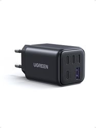 UGREEN 5-Port 45W USB-C Hurtig GaN Opladerblok, PD/PPS/QC med 4 USB C-porte til iPhone 17/16/15, Galaxy S26/S25/S24/S23, iPad, MacBook Neo/Air
