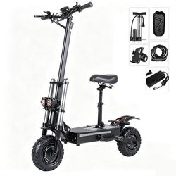 FREEBOY J30MAX-Fällbar El-scooter-Motor 6000W-Batteri 60V 38Ah 85KM/H-Däck 11 Tum-Räckvidd 100KM