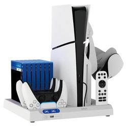 PS5/PS5 Slim Vertikal Stasjon Dokkingstasjon