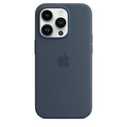 Original iPhone 14 Pro Max-deksel Silikondeksel MagSafe Storm Blue