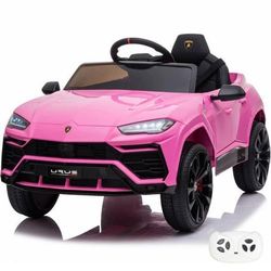 LAMBORGHINI Urus Elbil 12V - Rosa - 1 till 6 år - Officiell Licens - EVA Däck - Bluetooth