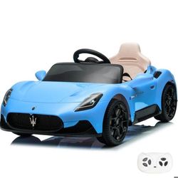 Elbil barn 12V Maserati MC20 Cielo - 1-5 år, Blå, fjärrkontroll 2,4 GHz