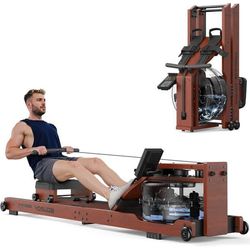 Vand Rower - Sammenklappelig Hjem - Kapacitet 181kg - FED FITNESS - Komfort Sæde & Monitor & Bluetooth App - 98% For-samlet