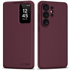 Tech-Protect Smart Wallet Window med kortlomme til Samsung Galaxy S26 Ultra - Mulberry