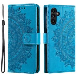 SKALO Samsung A17 Mandala Flip Cover - Blå