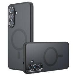 SKALO Samsung S25 FE Skin-touch Hybrid Skal - Svart