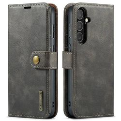DG MING Samsung S25 FE 2-i-1 Magnet Flip Cover - Grå