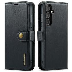 DG MING Samsung S25 FE 2-i-1 Magnet Flip Cover - Sort