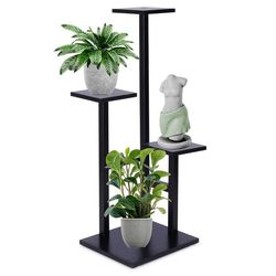 Metal blomsterstand 4-niveau 84 cm