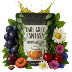 Grøn te Earl Grey Fantasy 50 g Bancha med kirsebær og bergamot