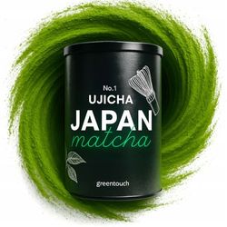 Te Japansk Matcha premium+ Nr. 1 Uji 80 g Green Touch første høst
