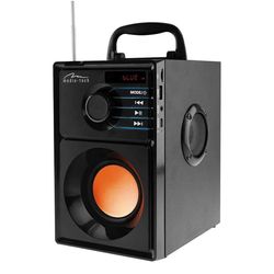 BOOMBOX BT - Kompakt Bluetooth stereo-högtalare med inbyggd woofer, 600W PMPO, FM, MP3, inbyggd batteri, fjärrkontroll