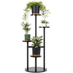 FINO universal blomsterstativ - sort, 4-lags blomsterstativ til 6 potter