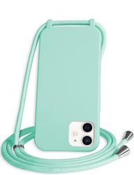 BAGETÆLLE TIL APPLE IPHONE 12/12 PRO SILIKONE GRØN + LANYARD A2172