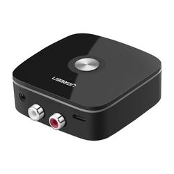 Bluetooth 5.1 Adapter / Modtager UGREEN CM106 2x RCA, 3,5 mm jackstik, aptX HD, USB-C (sort)