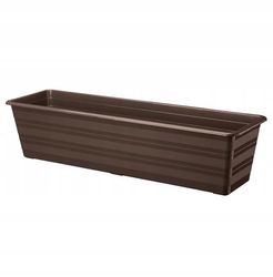 Balkonpotte plast brun 60 x 17 x 14 cm