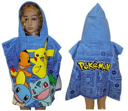 POKEMON Badeponcho med hætte
