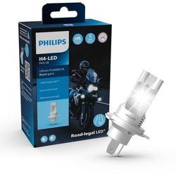 Philips H4 12V 18W Ultinon Pro6000 Boost Gen2 +300% Moto 1 st 11342U60B2X1