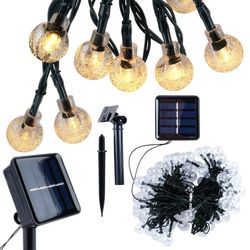 Solar LED-trädgårdsguirland 10 m 100 st