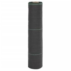 vidaXL ukrudtsbestandigt agrotekstil, sort, 0,5x200 m, PP