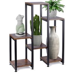 Metal blomsterstativ 6-niveau 80 cm