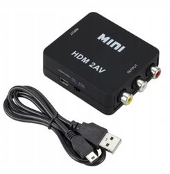 HDMI TILL AV RCA-ADAPTER CINCH-OMVANDLARE 1080P-KABEL