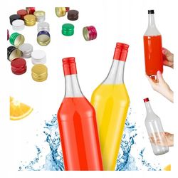 10x glasflasker med spiritus 1L 1000 ml Til vodka JUICE Tinkturer med skruelåg