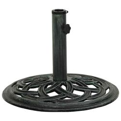 vidaXL paraplyfoplader grøn 44x44x31 cm støbejern