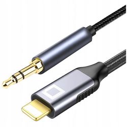 CO2 AUX-KABEL TIL IPHONE X 14 13 LIGHTNING MINI JACK ADAPTER 1M