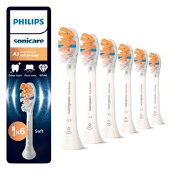 PHILIPS SONICARE Sonicare A3 Premium Allt-i-ett-tandborsthuvuden HX9096/87 6 st. Vita
