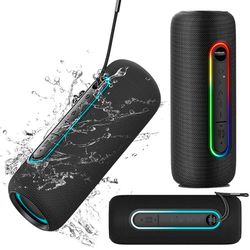 Bluetooth 5.0 IPX5 USB AUX 20W RGB Trådlös Kruger&Matz Gatuhögtalare