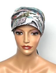 Tess dametørklæde med visir 287 turban til sommer, også efter kemoterapi