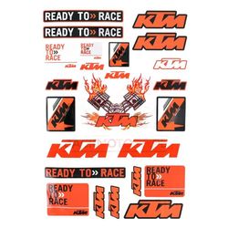 KTM Replica Tarrat 18x26cm Arkki Ready To Race Keskikokoinen Motocross