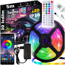 RGB LED-strip 5 m 150 LED neonlys musikcontroller fjernbetjeningsapp