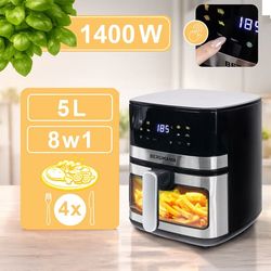 BERGMANN YA fedtfri frituregryde 1 kammer 5 l 1400 W N